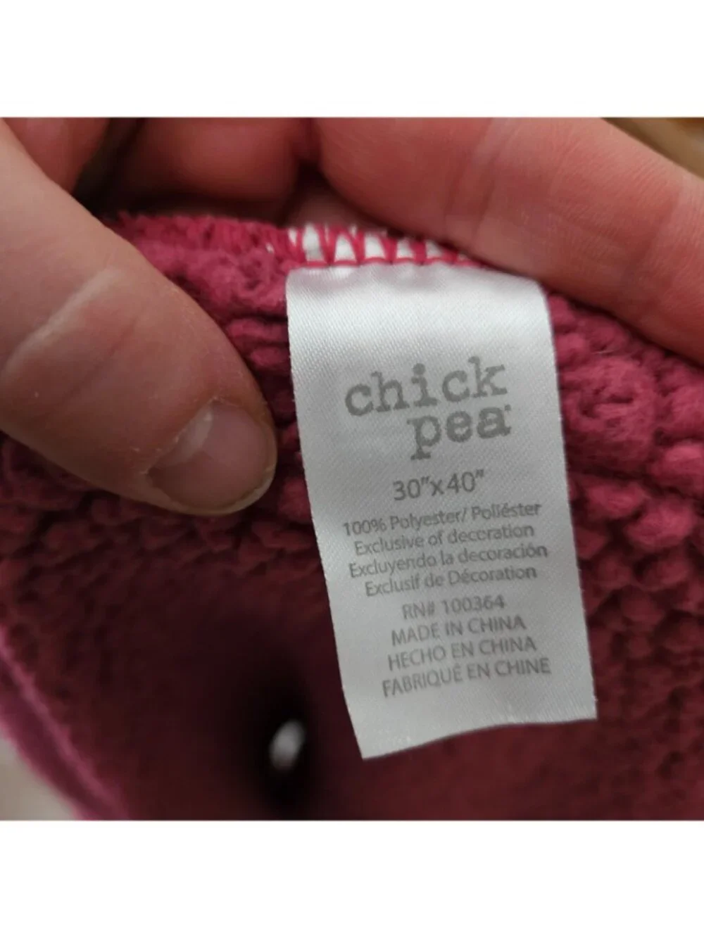 Chick Pea Fleece Sherpa Baby Blanket White Raspberry Woodland Deer Leaves